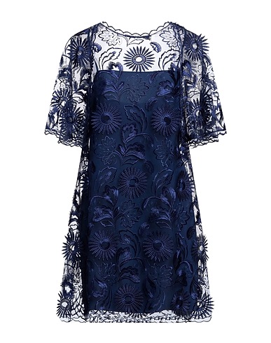 ALBERTA FERRETTI Short dress Navy blue 100% Polyester