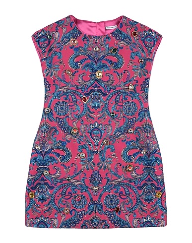 DOLCE&GABBANA Dress Magenta 60% Polyester, 19% Metallic Polyester, 14% Silk, 7% Polyamide, Brass