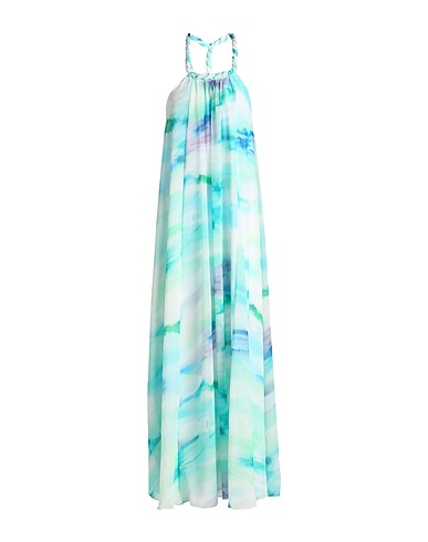 PATRIZIA PEPE Long dress Sky blue 100% Polyester