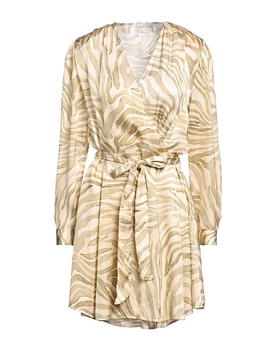 FORTE_FORTE Vestito corto VERDE SALVIA 60% Seta, 40% Viscosa