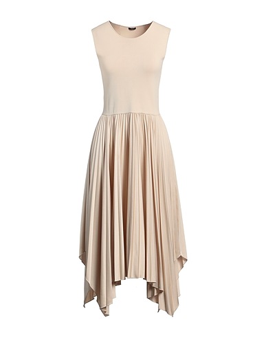 JOSEPH Midi dress Beige 100% Polyester, Viscose, Polyamide, Elastane