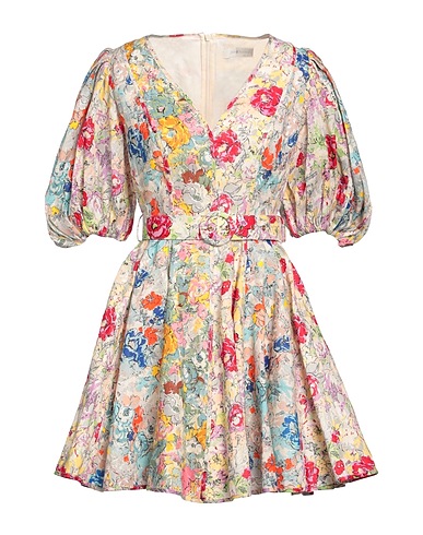 ZIMMERMANN Short dress Beige 100% Linen