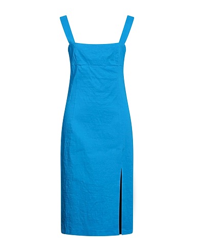 PINKO Midi dress Azure 59% Linen, 38% Viscose, 3% Elastane