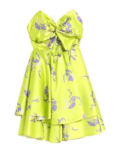 SIMONA CORSELLINI Short dress Lime green 100% Polyester