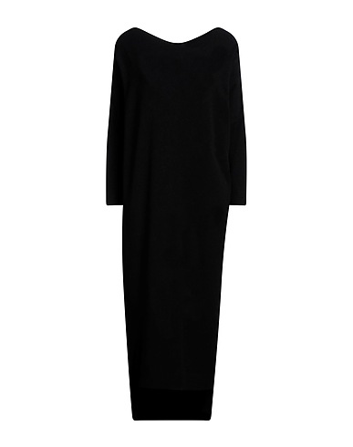 MASSIMO SABBADIN Midi dress Black 62% Viscose, 26% Virgin Wool, 12% Polyester