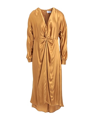 CLOSET Midi dress Mustard 100% Viscose