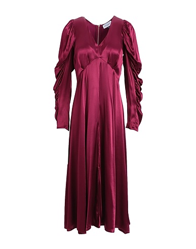 CLOSET Midi dress Garnet 100% Viscose