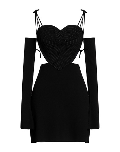 MACH & MACH Short dress Black 70% Viscose, 30% Polyester