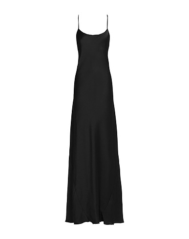 VICTORIA BECKHAM Long dress Black 71% Acetate, 29% Viscose