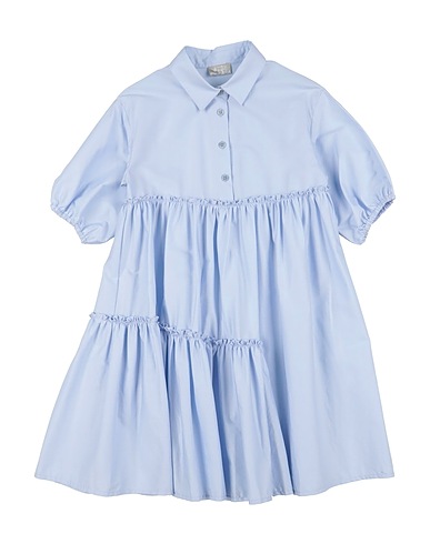 IL GUFO Vestito Blu chiaro 97% Cotone, 3% Elastan