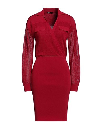 MARCIANO by GUESS Short dress Brick red 53% Viscose, 47% Polyamide