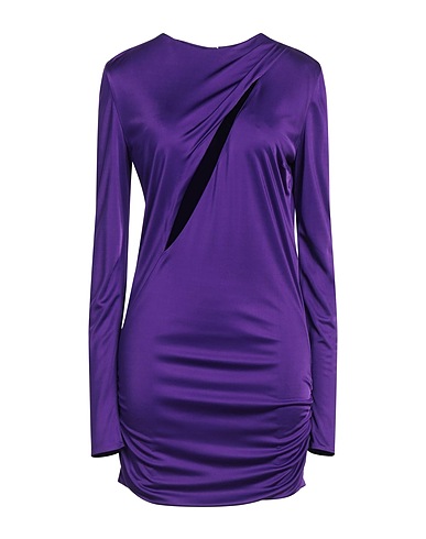 VERSACE Sheath dress Purple 100% Viscose
