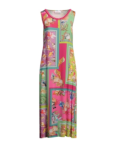 CLIPS MORE Robe longue 91% Viscose, 9% Élasthanne