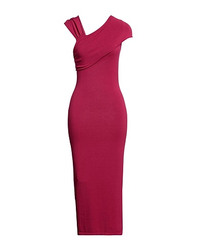FEDERICA TOSI Midi dress Magenta 83% Viscose, 17% Polyester