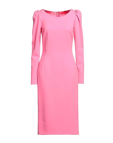 DOLCE&GABBANA Midi dress Pink 66% Polyester, 30% Viscose, 4% Elastane