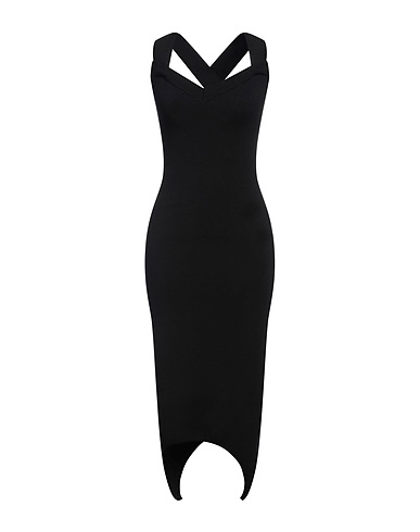 PATOU Midi dress Black 82% Wool, 18% Polyester