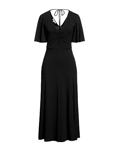 PATRIZIA PEPE Midi dress Black 92% Viscose, 8% Elastane