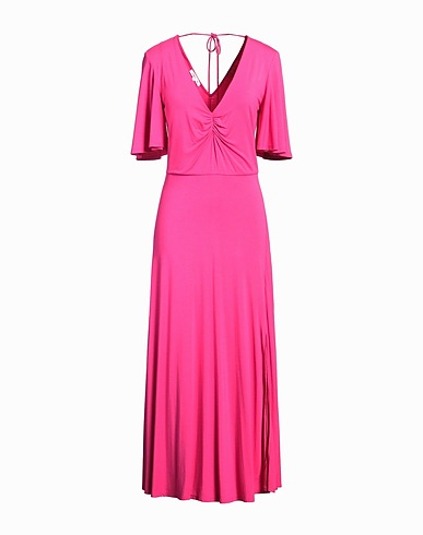 PATRIZIA PEPE Midi dress Fuchsia 92% Viscose, 8% Elastane