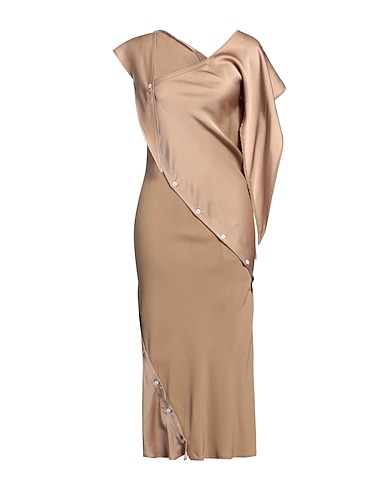 SETCHU Langes Kleid Khaki 55% Viskose, 45% Acetat
