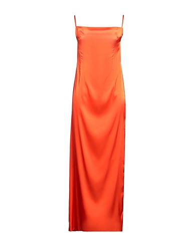 SABATO RUSSO Vestito lungo Arancione 97% Poliestere, 3% Elastan