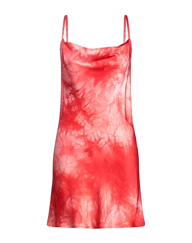SLEEP NO MORE Short dress Coral 100% Silk