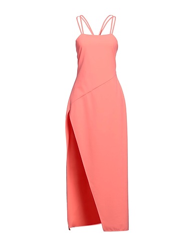THE ATTICO Long dress Salmon pink 68% Polyester, 29% Viscose, 3% Elastane