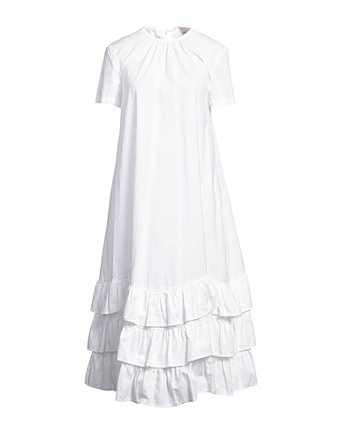 SEMICOUTURE Summer dress BIANCO 100% Cotton