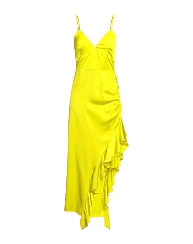 SIMONA CORSELLINI Short dress Lime green 100% Polyester