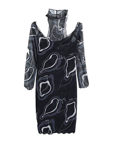 JULFER Short dress Black 95% Polyester, 5% Elastane
