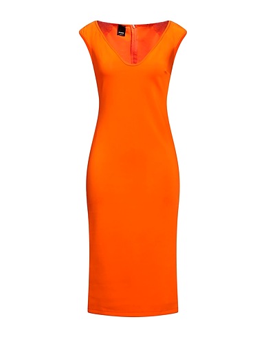 PINKO Midi dress Orange 49% Polyamide, 44% Viscose, 7% Elastane