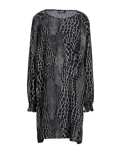 LIU •JO Short dress Black 100% Silk