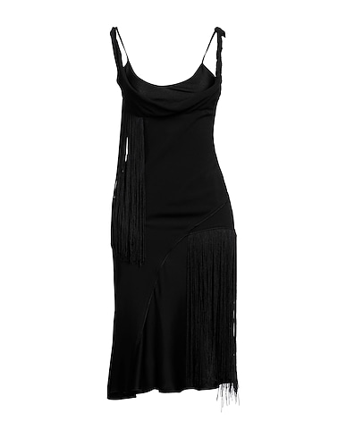 VICTORIA BECKHAM Midi dress Black 71% Acetate, 29% Viscose