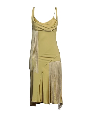 VICTORIA BECKHAM Midi-Kleid Limettengrün 71% Acetat, 29% Viskose