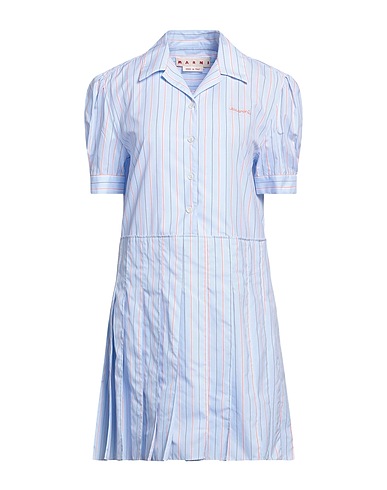 MARNI Vestito chemisier Celeste 100% Cotone