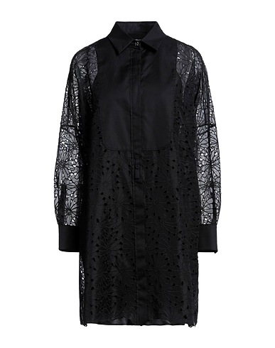 MAX MARA シュミーズドレス ブラック シルク 54% / ポリエステル 46% / コットン