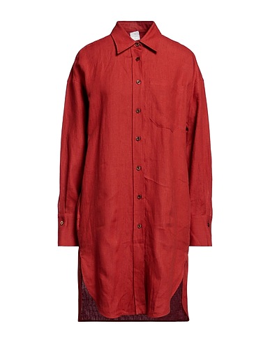 ELEVENTY Shirt dress Brick 100% Linen