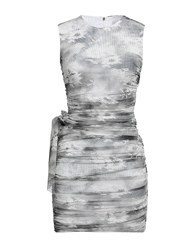 MSGM Short dress Grey 94% Polyamide, 6% Elastane