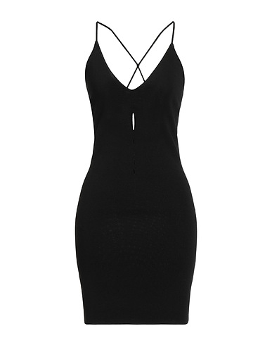 RÓHE Kurzes Kleid Schwarz 53% Viskose, 47% Nylon