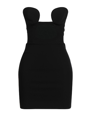 NENSI DOJAKA Elegant dress Black 83% Viscose, 12% Polyamide, 5% Elastane