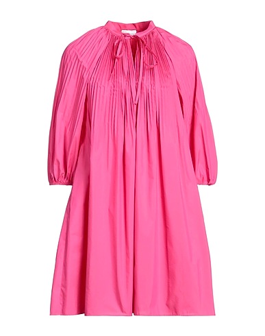 REDValentino Short dress Fuchsia 65% Cotton, 35% Polyester