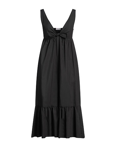 REDValentino Midi dress Black 65% Cotton, 35% Polyester