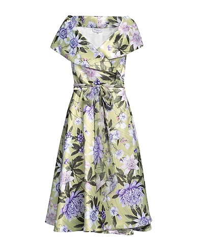 GIADA CURTI RESORT Midi dress Sage green 100% Polyester