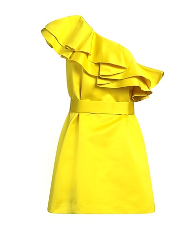 P.A.R.O.S.H. Vestito corto Giallo 100% Poliestere