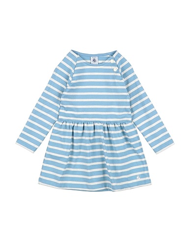 PETIT BATEAU Dress Pastel blue 100% Cotton