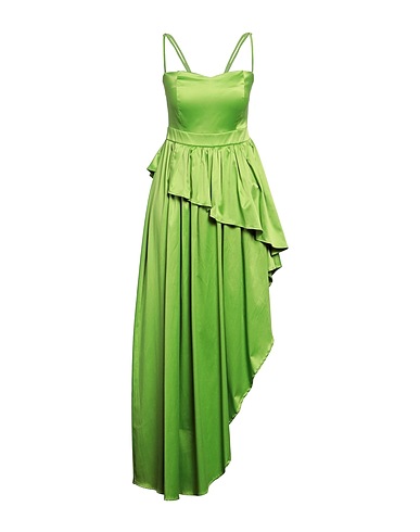 SISTE'S Kurzes Kleid Limettengrün 60% Polyester, 37% Baumwolle, 3% Elastan