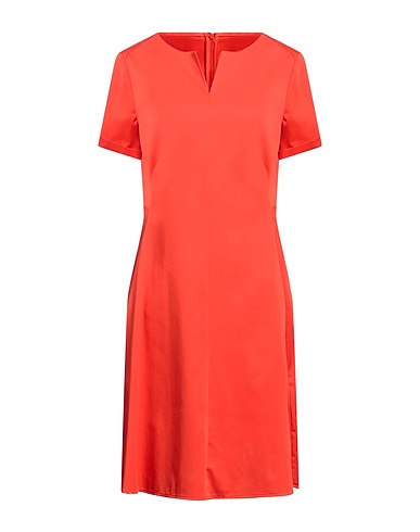DIANA GALLESI ひざ丈ワンピース オレンジ コットン 72% / ポリエステル 25% / ポリウレタン 3%