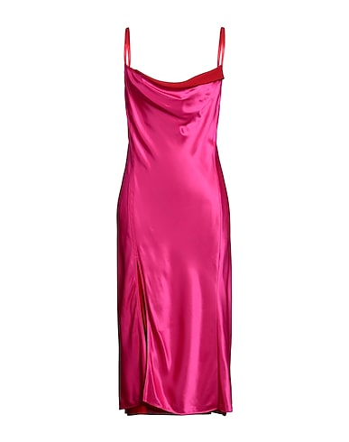 ACNE STUDIOS Midi-Kleid Fuchsia 75% Viskose, 25% Seide, Polyester
