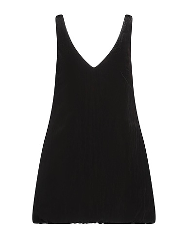 KHAITE Short dress Black 86% Viscose, 14% Polyamide, Silk