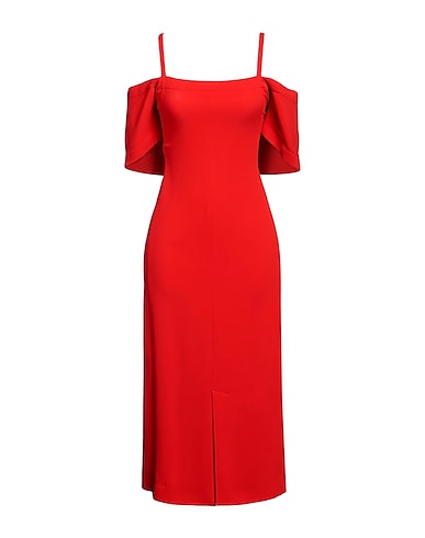 VICTORIA BECKHAM Elegant dress Red 50% Viscose, 47% Acetate, 3% Elastane