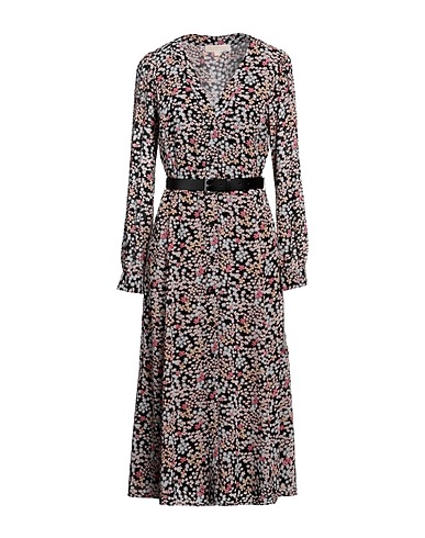 MICHAEL MICHAEL KORS Midi dress Black 55% Recycled polyester, 45% Polyester